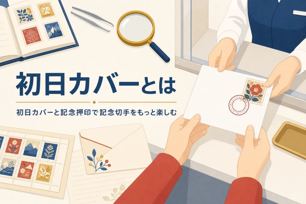 初日カバーと記念押印の楽しみ方を紹介する記事のアイキャッチ