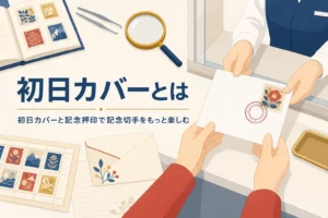 初日カバーと記念押印の楽しみ方を紹介する記事のアイキャッチ